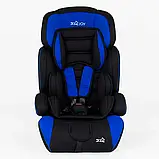 Дитяче автокрісло JOY 7190 BB Синє, 9-36 кг, група 1/2/3, від 9 місяців до 12 років, з бустером, фото 3
