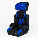 Дитяче автокрісло JOY 7190 BB Синє, 9-36 кг, група 1/2/3, від 9 місяців до 12 років, з бустером, фото 5