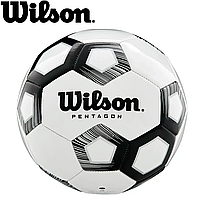 Мяч футбольный спортивный игровой мяч для футбола Wilson Pentagon, размер №5
