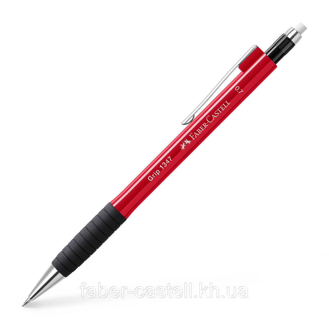 Олівець механічний Faber-Castell GRIP 1347, колір корпусу червоний (0,7 мм), 134726