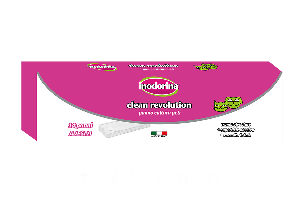 Змінні смужки до набору для прибирання шерсті |  Inodorina Clean Revolution Ricarica