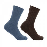 Чоловічі шкарпетки з мериноса Naturehike 2 пари, колір коричневий, блакитний, розмір 40-44 NH21WZ002