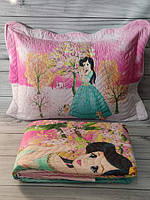 Покривало Принт 3D з наволочкою Miss Bella