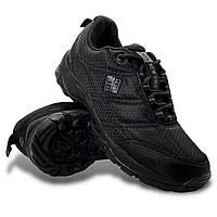 Женские кроссовки зимние водонепроницаемые с мембраной и шнуровкой, черные текстильные