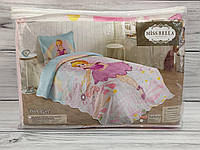Дитяче покривало на ліжко Принт 3D Miss Bella Pink Girl
