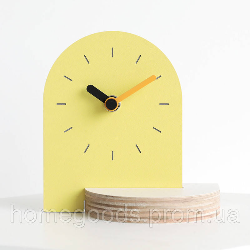 Настольные Часы Mandelda RISE C601 Yellow Часи Настольные Дизайнерские ...