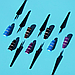 Стійка рідка підводка Wet n Wild MegaLiner Liquid Eyeliner Voltage Blue 3.5 мл, фото 10