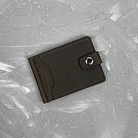 Чоловічий коричневий тримач для купюр Натуральна шкіра Затискач для грошей і карт гаманець гаманець чорний невеликий