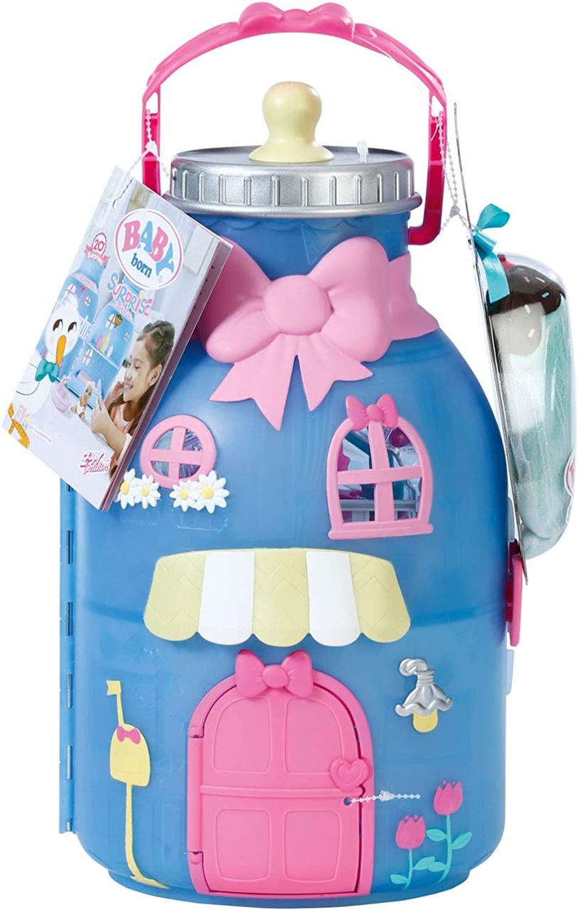 Переносний будиночок пляшка для ляльокв з аксесуарами Baby Born Чарівний сюрприз з лялькою і 20 сюрпризів