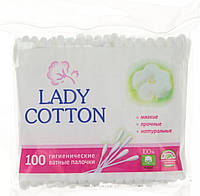 Ватні палички "Lady Cotton" 100шт №7351 в п/е кульку(50)