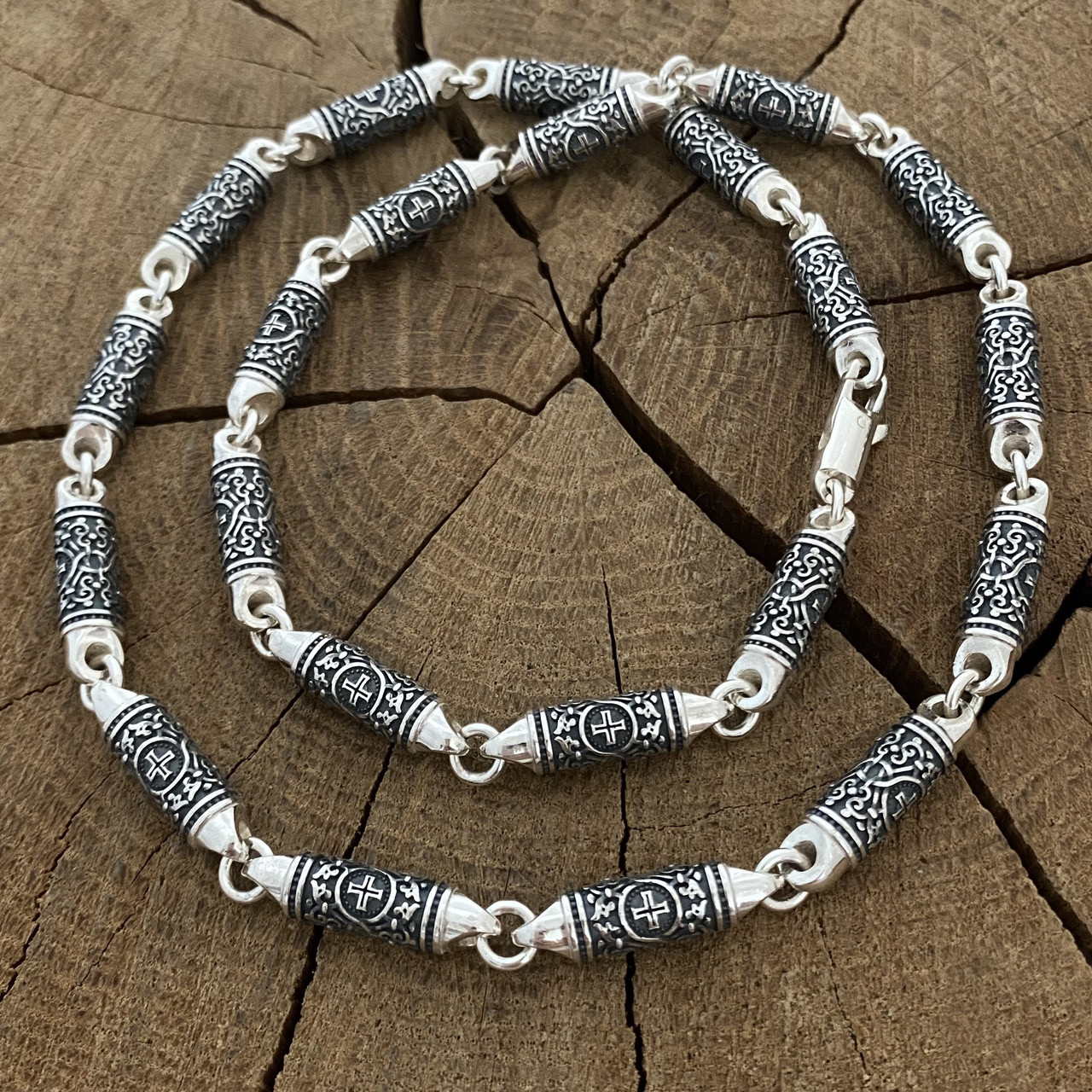 Срібний чоловічий ланцюжок, фото 1