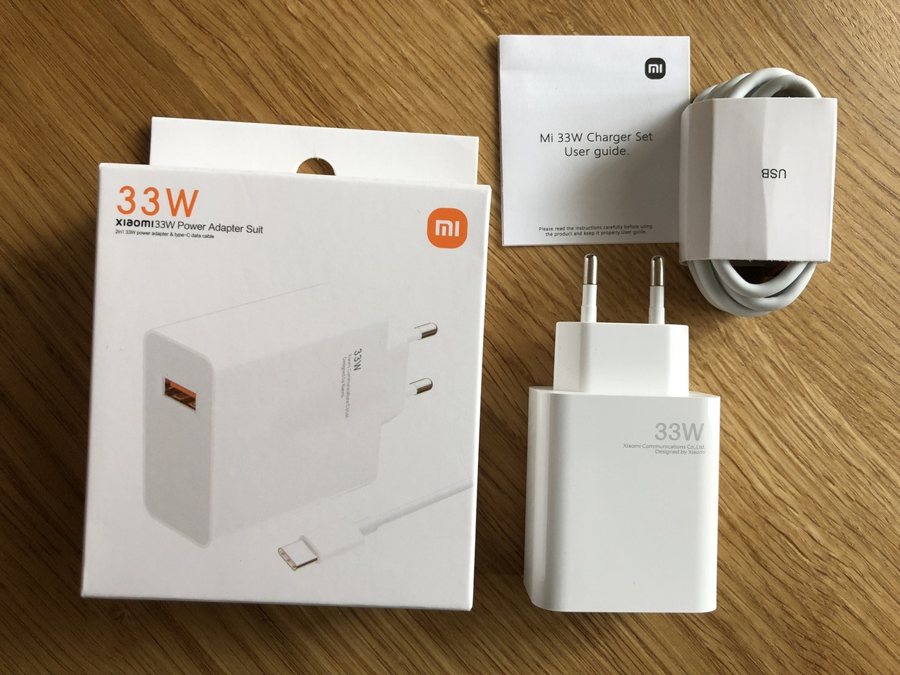 Зарядний Пристрій для Xiaomi Mi Power 33W + Кабель Type C