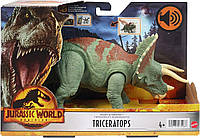 Фигурка Мир юрского периода динозавр Трицератопс Jurassic World Triceratops Mattel