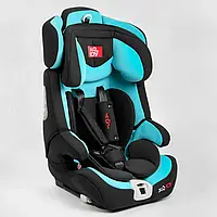 Автокрісло дитяче 9-36 кг ISOFIX JOY FX 5266 Бірюзове, з бустером, група 1/2/3, від 9 місяців до 12 років