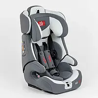 Автокрісло дитяче 9-36 кг ISOFIX JOY FX 9559 Сіре, з бустером, група 1/2/3, від 9 місяців до 12 років