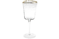 Келих скло "Diva" 400мл (червоне вино) з золотим кантом №579-123/Bonadi/(4)(24)