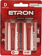 Батарейки Etron Mega Power LR-20/блістер 2шт (6)(48)