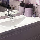 Тумба ЮВВІС для ванної кімнати 100 см біла підлогова ЕЛЬБА з умивальником КОМО, фото 3