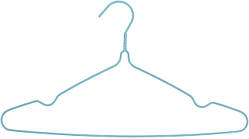 Вішалка метал. "Idea home" 39,4х21см в силіконі бірюзова №6707234/7428(8)