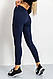 Лосини в рубчик, колір темно-синій, 241R100, фото 4