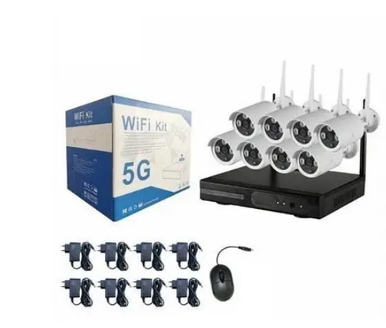 Комплект відеоспостереження 5G KIT WiFi 8ch набір на 8 камер
