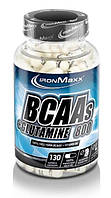 Амінокислоти в капсулах IronMaxx BCAA's + Glutamine 800  130 капсул EXP 01/24 року включно