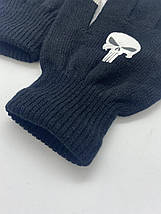 Рукавички Череп для сенсорного екрана Розмір One Size Чорні, фото 4