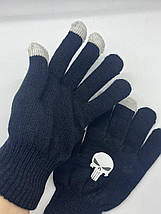 Рукавички Череп для сенсорного екрана Розмір One Size Чорні, фото 5