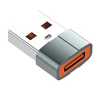 Переходник LDNIO LC150 USB-AM to Type C Серый