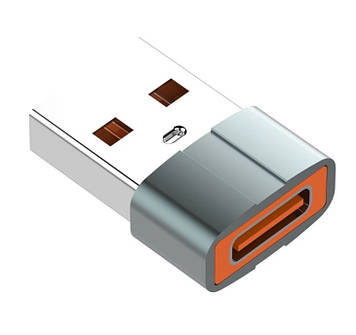 Перехідник LDNIO LC150 USB-AM to Type C Сірий