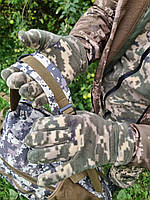Флисовые перчатки пикесль ММ14, тактические зимние перчатки