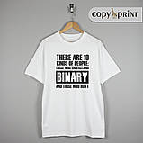 Футболка программиста: There are 10 kinds of people: those who understand binary and those who don't, фото 2