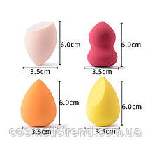 Косметичний спонж (яйцо) для нанесення макіяжу MakeUp Sponge, фото 4