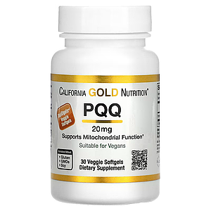 Пірролохінолінхінон хінон California Gold Nutrition PQQ Pyrroloquinoline Quinone 20 мг 30 капс.