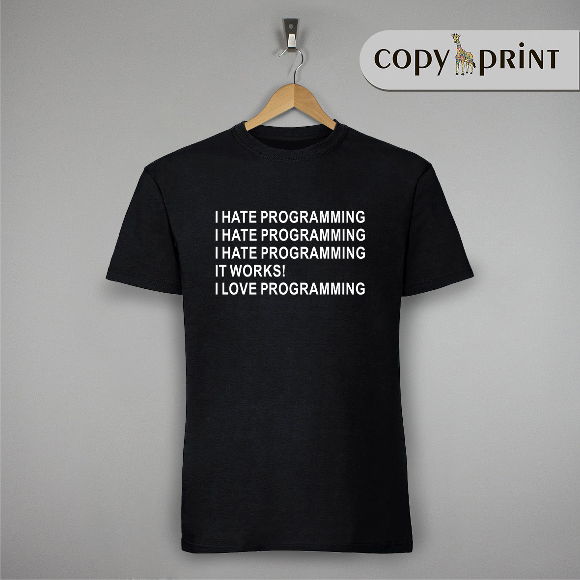 Футболка програміста: I hate programming