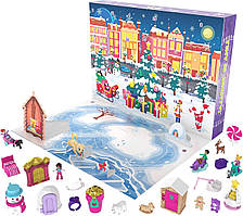 Адвент календар Polly Pocket Поллі покет Advent Calendar з 25 сюрпризами Mattel GKL46