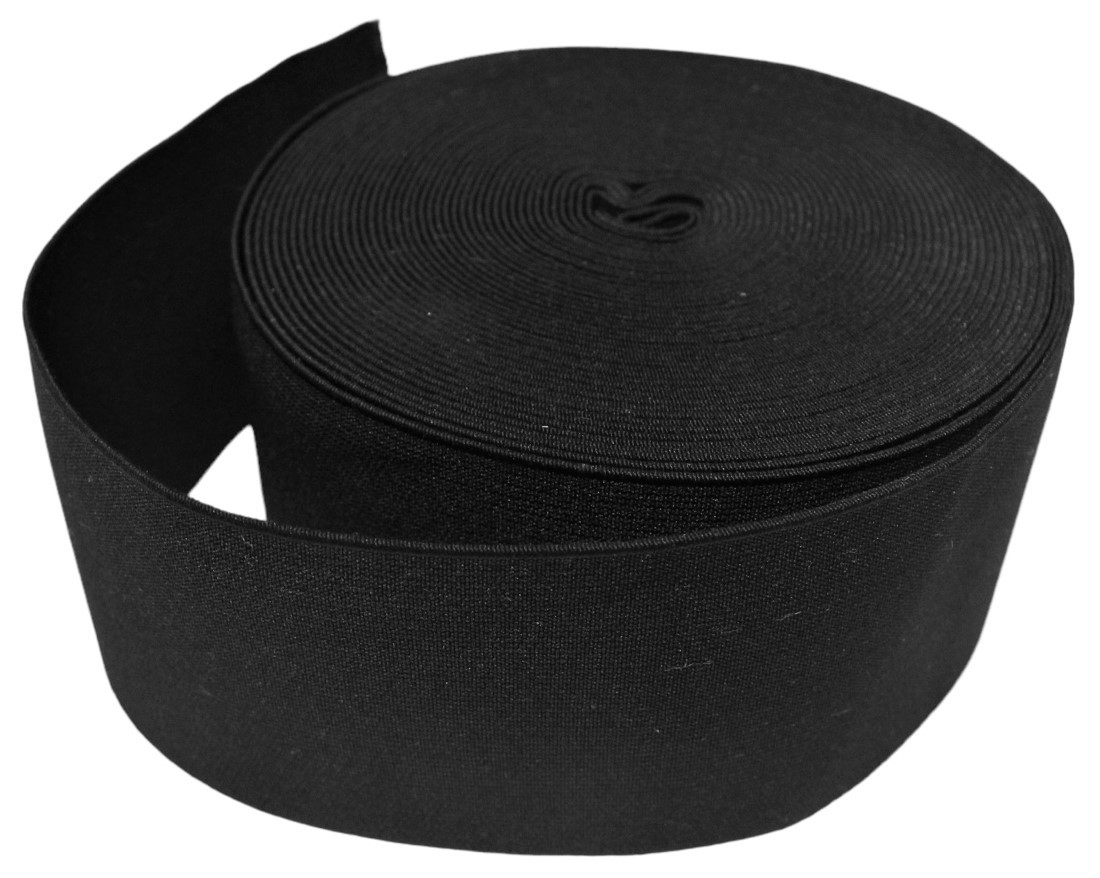 Резинка для обуви, одежды текстильная и эластичная 8 см. цвет Черный ...