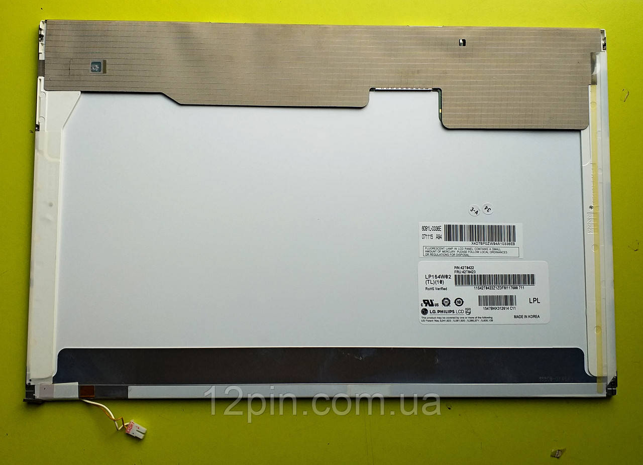 Матриця LP154W02(TL)(10) б.в. оригінал., фото 1
