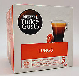 Кава в капсулах Nescafe Dolce Gusto LUNGO 16 шт.