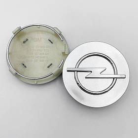 Ковпачки (заглушки) в литі диски OPEL (Опель), 64 мм Сріблясті (O9 09 127 953 GD)