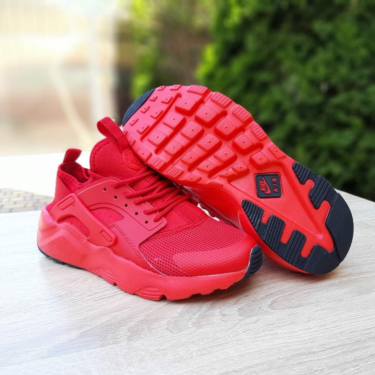Чоловічі кросівки Nike Huarache (червоні) тонкі зручні весняні спортивні кроси О10788 top