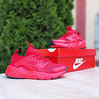 Мужские кроссовки Nike Huarache (красные) легкие спортивные осенние кроссы О10788 топ