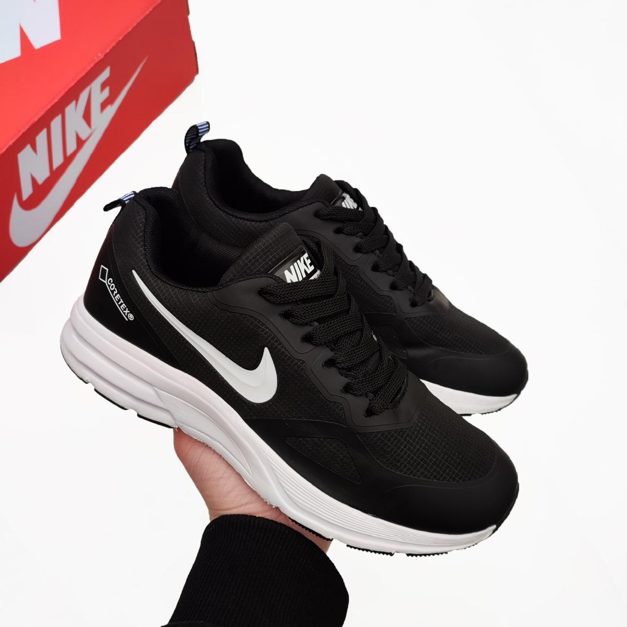 Чоловічі зимові кросівки Nike Shield Gore-TEX (чорні) якісні утеплені термо кроси F567 top, фото 1