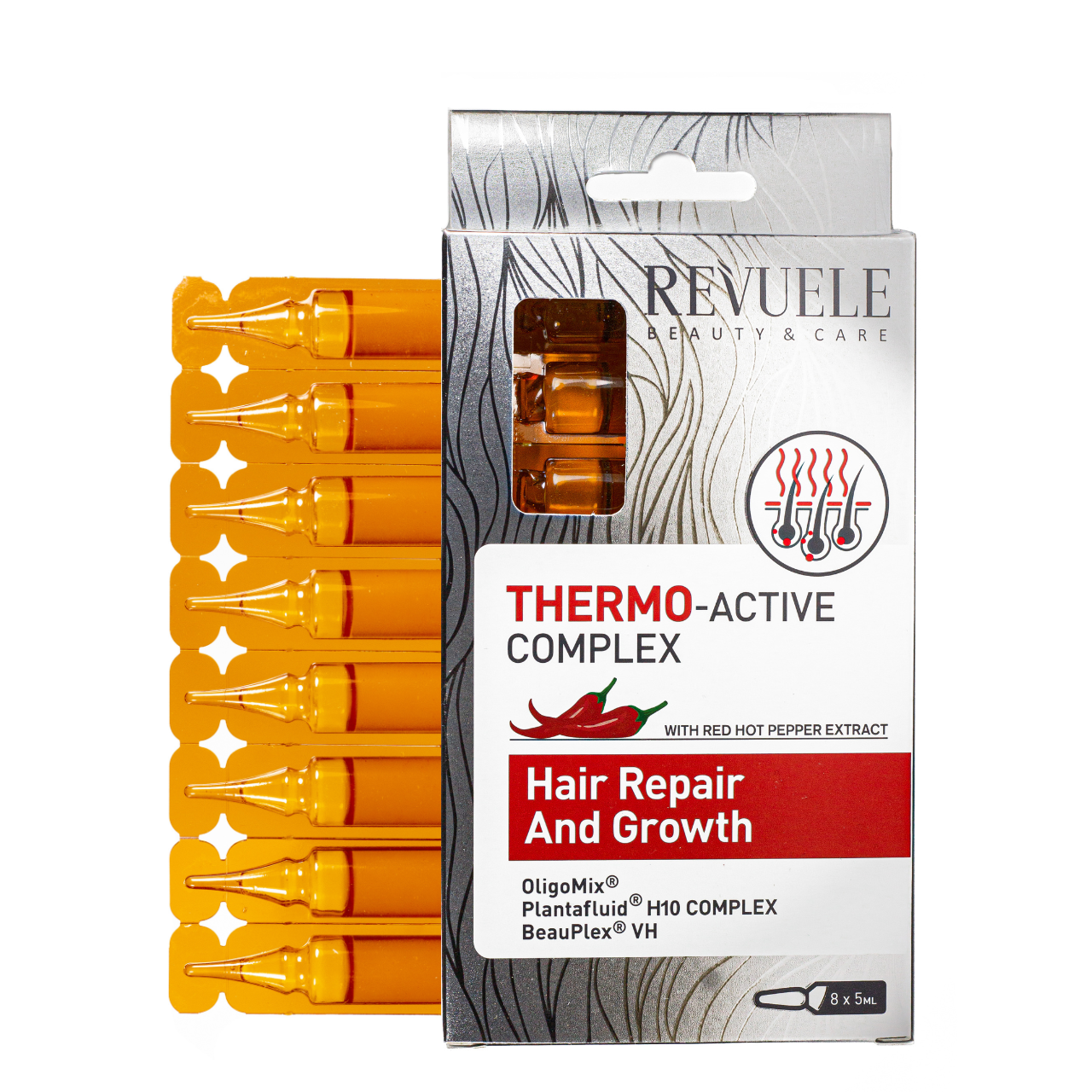 Термоактивний комплекс для росту волосся Revuele Thermo Active Complex 8x5 мл, фото 1