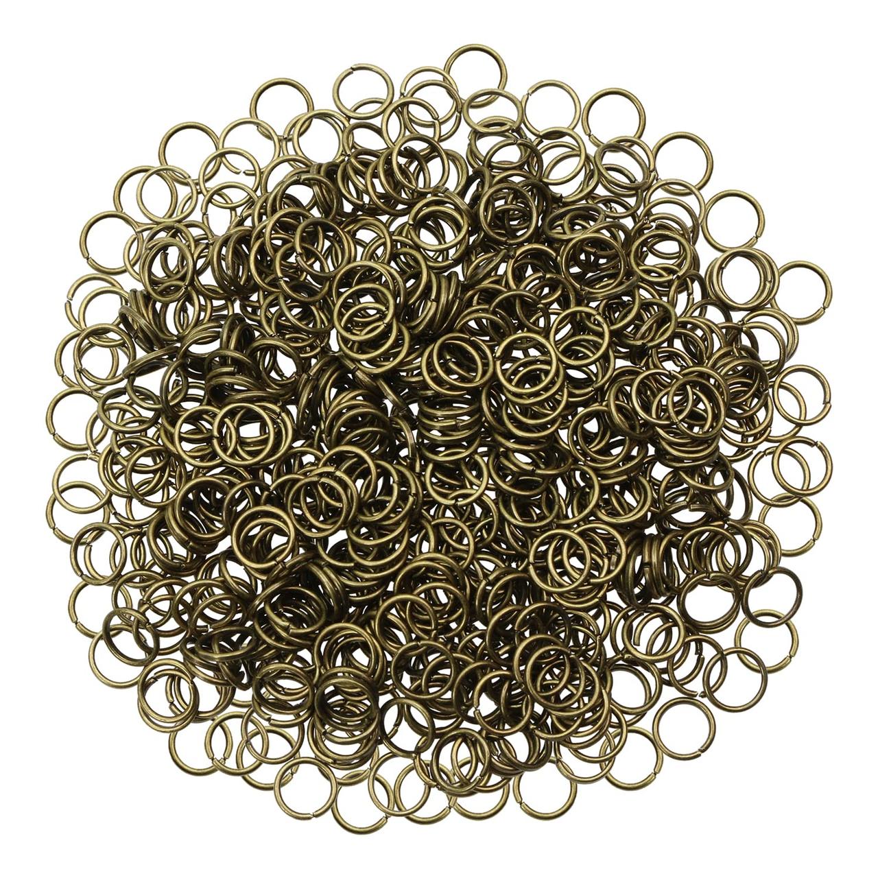 Колечки Finding Розрізні круглі Антична бронза діаметр 6 мм 22735