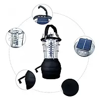 Кемпінговий ліхтар 5 в 1 Lantern LS-360 36 LED на акумуляторі, сонячній батареї, динамо, батарейках, USB