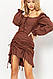 Плаття, колір коричневий, 176R1038, фото 2