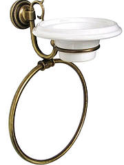 Бронзове кільце для рушників з мильницею Paccini&Saccardi Florence 30094