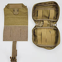 Индивидуальная армейская аптечка Condor молли, цвет койот США, сумка военная для ВСУ 16 х 14 х 5 см