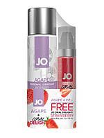 Комплект JO GWP — Agape 120 ml & Oral Delight — Strawberry 30 мл